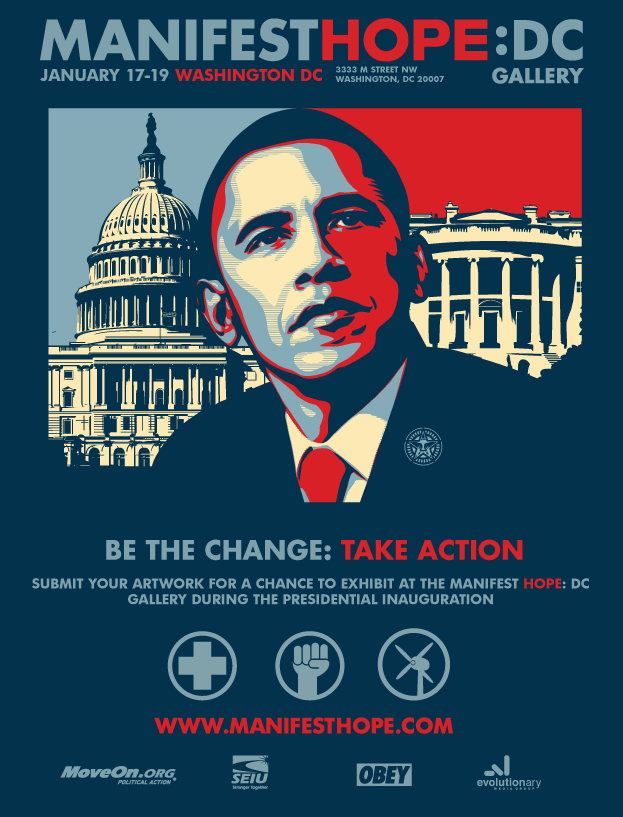DC Announces Inauguration Art Gallery and Nationwide Art Contest Winners' Work to be Shown at "MANIFEST HOPE:DC Gallery" During the Presidential Inauguration in Washington, D.C.
