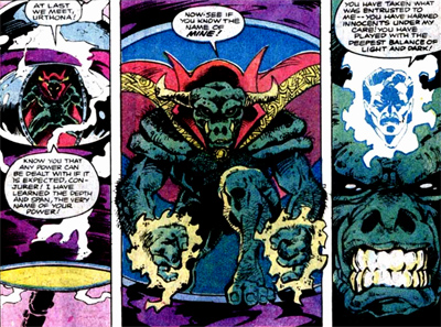 Stephen Strange utilisant le corps de Rintrah