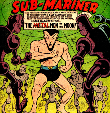 Namor contre les Metal Men of the Moon...