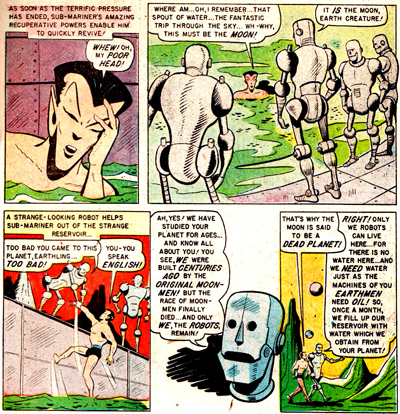 Les Metal Men expliquent leur origine liée aux Moon Men...