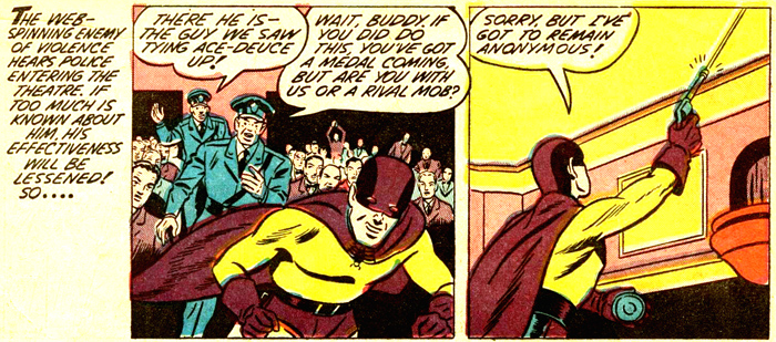 Autre point commun entre Tarantula et le Spider-Man de Marvel : Dans les deux cas leurs rapports avec la police sont conflictuels ! Autre point commun entre Tarantula et le Spider-Man de Marvel : Dans les deux cas leurs rapports avec la police sont conflictuels !