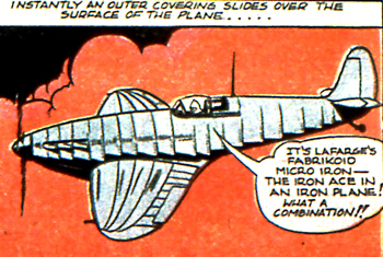 L'avion blindé du Iron Ace...