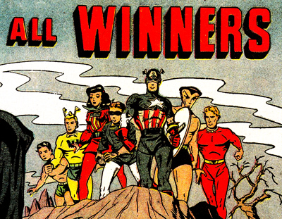 Le Whizzer au sein du All-Winners Squad de 1946...