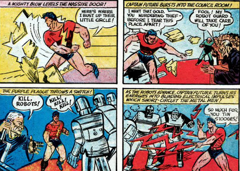 Captain Future contre les robots...