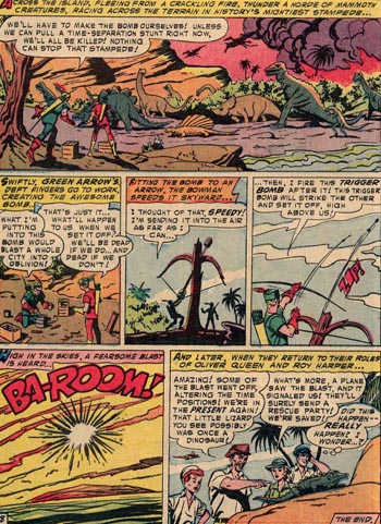 Une horde de dinosaures et une seule chance d'utiliser la bombe...