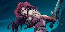 [ENGLISH] Dynamite says: The She-Devil with a Sword…captured and infected by the bite of a loathsome creature of the night! Offered as a human sacrifice...